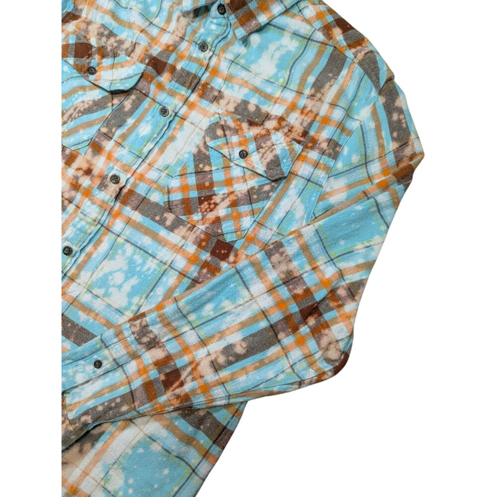 Angry Minnow Gator Girl Florida Flannel- Distressed Lake Tahoe Size XL Unisex - Picture 4 of 8